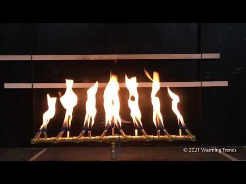 Crossfire by Warming Trends CFBT Match Light Tree-Style Brass Gas Fire Pit Burner