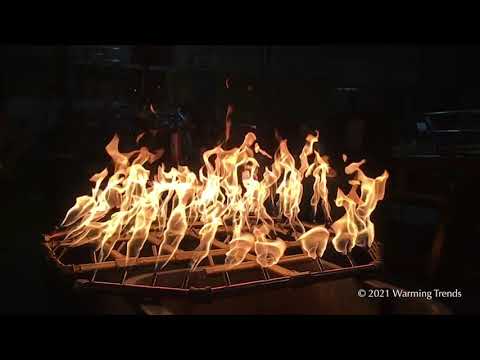 Warming Trends Crossfire Octagonal Brass Fire Pit Burner Kit, Match Light, 18-Inch Square Plate