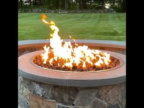 Spotix Round AFG Match Lit Fire Pit Burner Kits