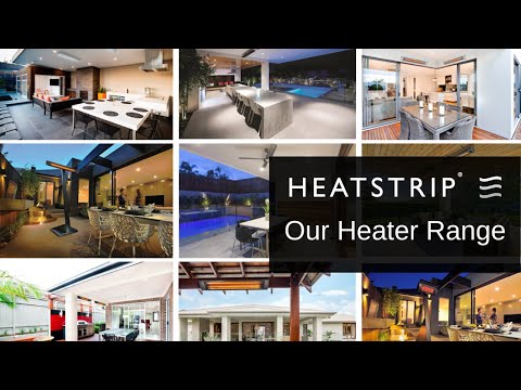 HEATSTRIP Classic 240V Outdoor Electric Patio Heater, Black