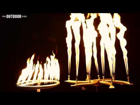 The Outdoor Plus Brass Linear Bullet Gas Fire Pit Burner