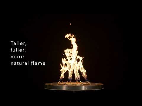 Crossfire by Warming Trends CFBST Match Light Square Tree-Style Brass Gas Fire Pit Burner