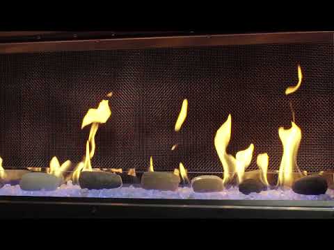 Outdoor Lifestyles Lanai 60-Inch Linear Outdoor Gas Fireplace with IntelliFire Ignition