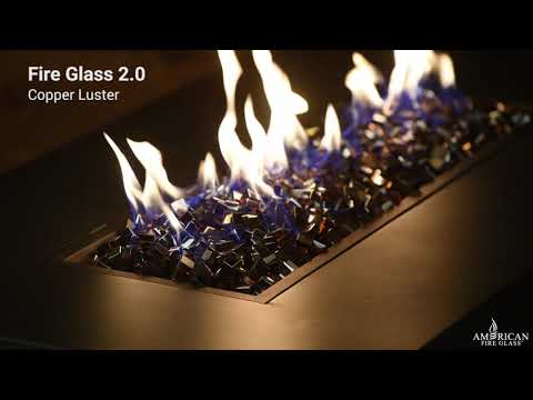 American Fire Glass 1/2-Inch Fireglass 2.0, 10 lbs, Copper Luster