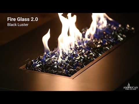 American Fire Glass 1/2-Inch Fireglass 2.0, 10 lbs, Black Luster