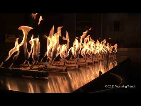 Crossfire by Warming Trends CFBDT Match Light Double Tree-Style Brass Gas Fire Pit Burner