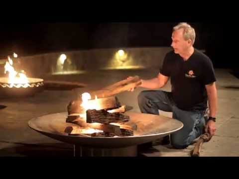 Fire Pit Art Manta Ray Wood Fire Pit