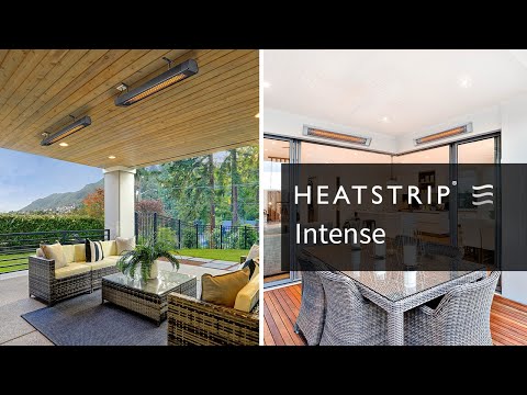 HEATSTRIP Intense 240V Outdoor Electric Patio Heater with Remote and App, Black