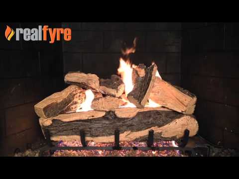 Real Fyre RRSO Rugged Split Oak Vented Gas Log Set, Stainless Steel, ANSI Certified