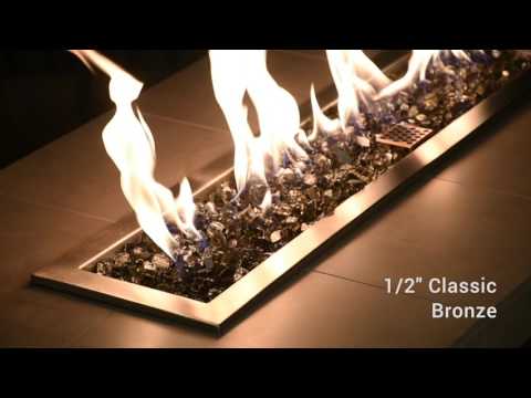 American Fire Products 1/2-Inch Classic Fire Glass, 10 lbs, Bronze