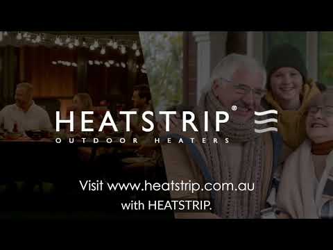 HEATSTRIP Classic 240V Outdoor Electric Patio Heater, Black