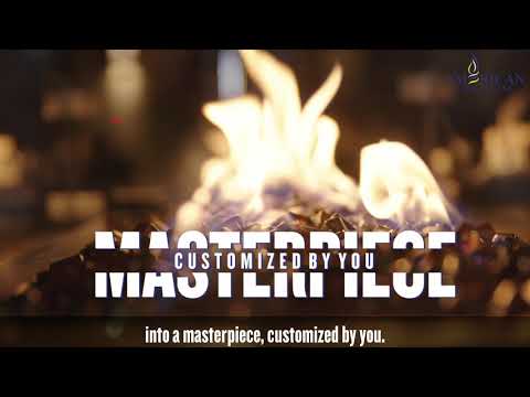 American Fire Glass Spark Ignition Fire Pit Kits, Square Bowl Pans