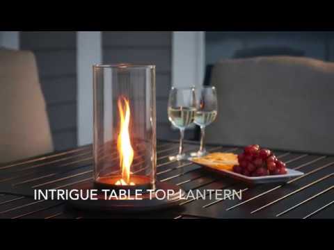 The Outdoor GreatRoom Company Intrigue Gas Table Top Fire Pit