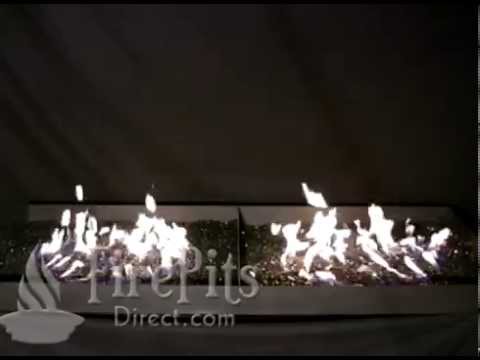 HPC Fire Drop-In Fire Pit Burner Pan, Linear Trough - Burner Included