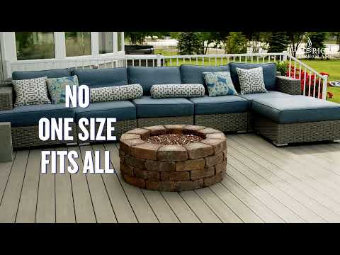 American Fire Glass Spark Ignition Fire Pit Kits, Trough Pans
