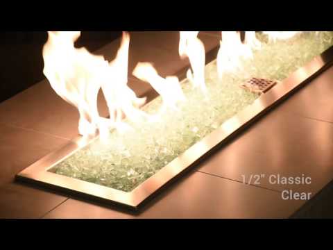 American Fire Products 1/2-Inch Classic Fire Glass, 10 lbs, Clear