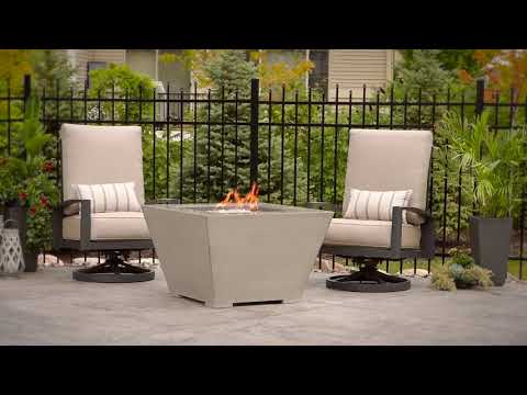 The Outdoor GreatRoom Company CV-2424 Cove Gas Fire Pit, 37.25x37.25-Inch