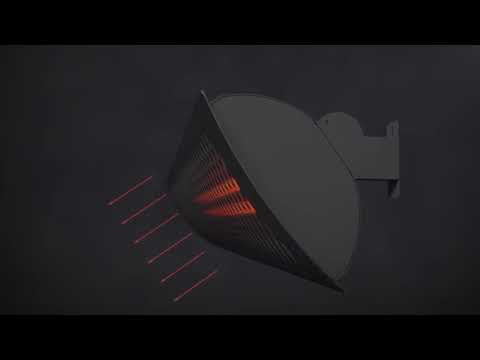 Bromic Tungsten Smart-Heat Black Electric Heater, 4000W