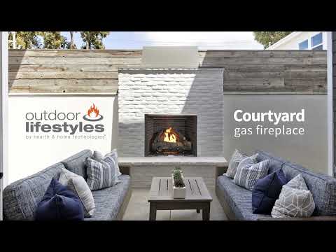 Outdoor Lifestyles Courtyard 42-Inch Outdoor Gas Fireplace