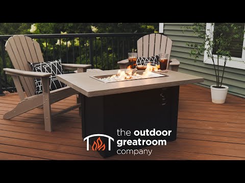 The Outdoor GreatRoom Company Havenwood Linear Gas Fire Table, 62-Inches