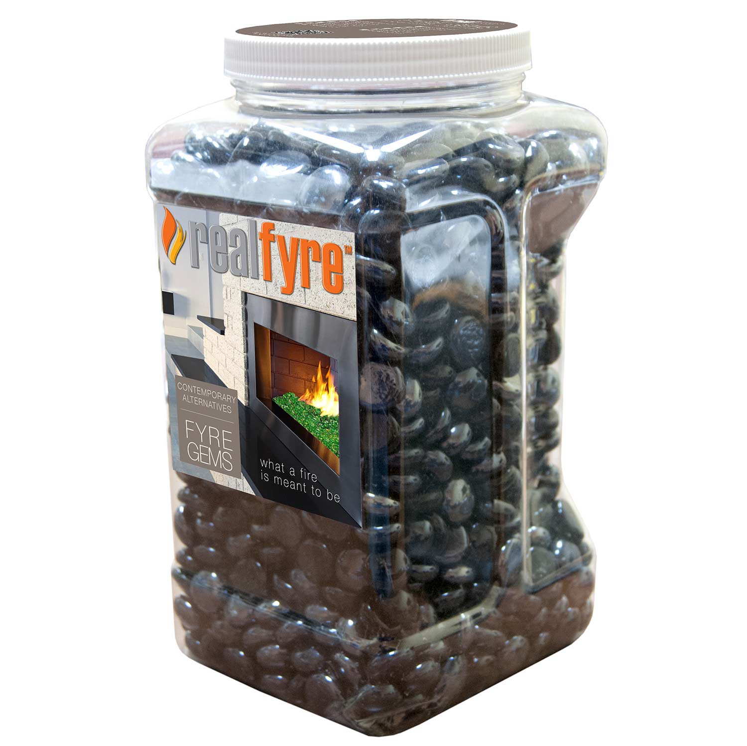 Real Fyre Deep Amber Fyre Gems, 10 Pounds