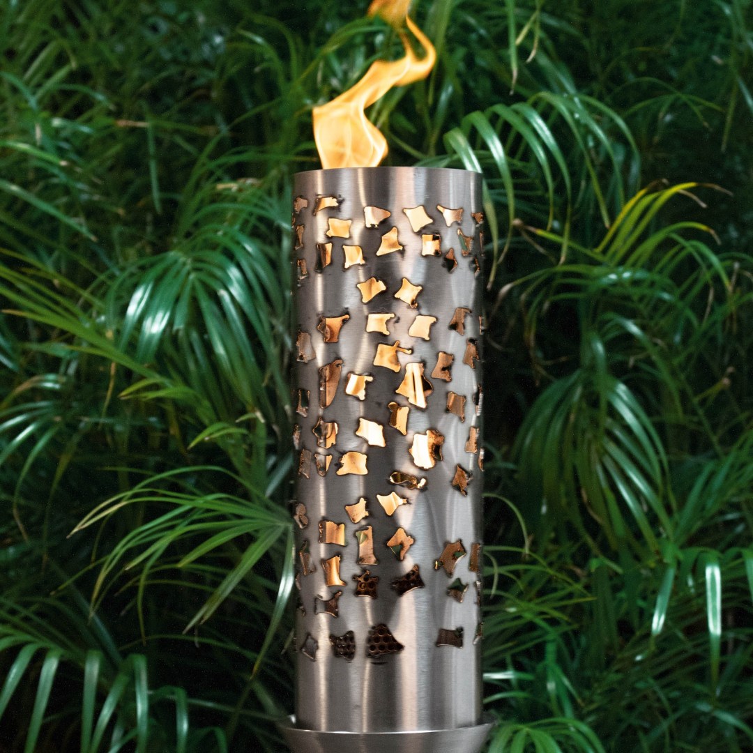 TOP Fires by The Outdoor Plus OPT-TCH22SS Shotgun TopLite Torch with Stand