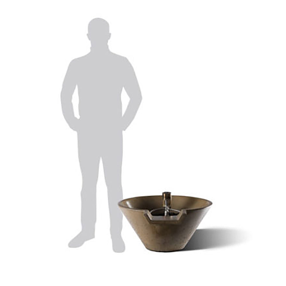 Slick Rock KCC29CPSCC Cascade Series 29-Inch Round Fire on Glass Fire Pit