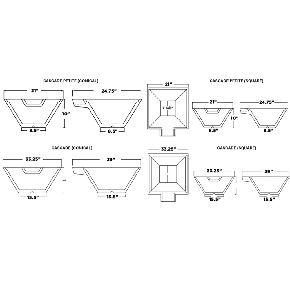 Slick Rock KCC22CPSCC Cascade Series 22-Inch Round Fire on Glass Fire Pit