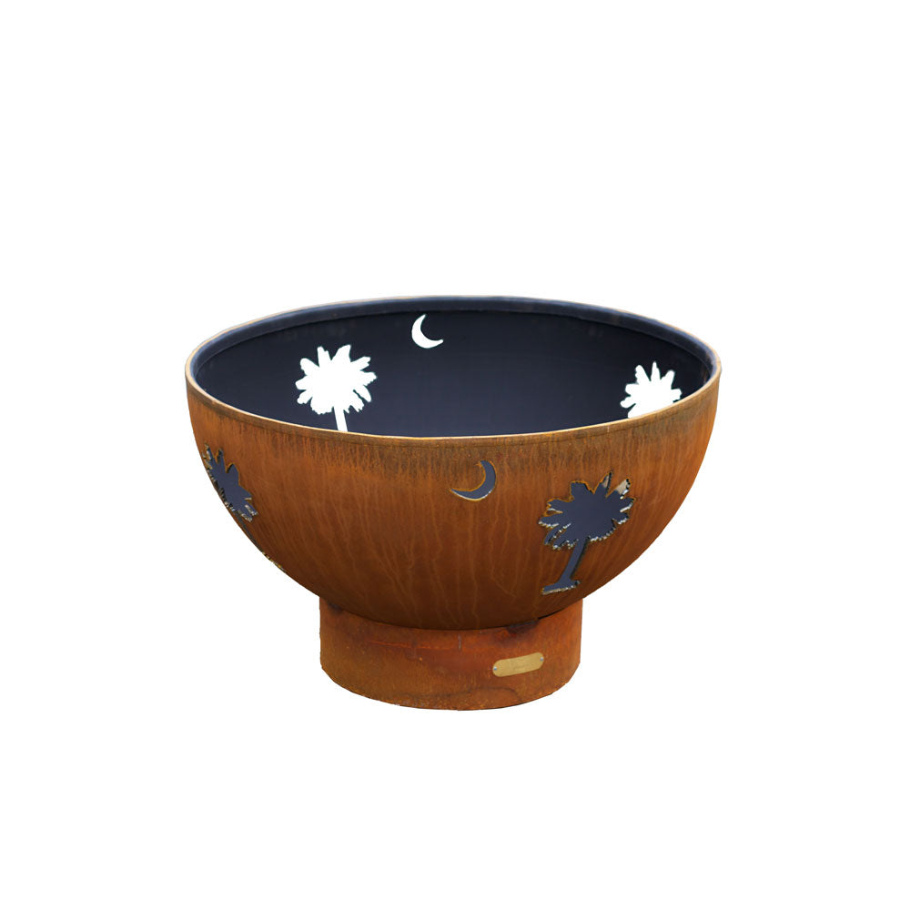 Fire Pit Art Moon Wood Fire Pit